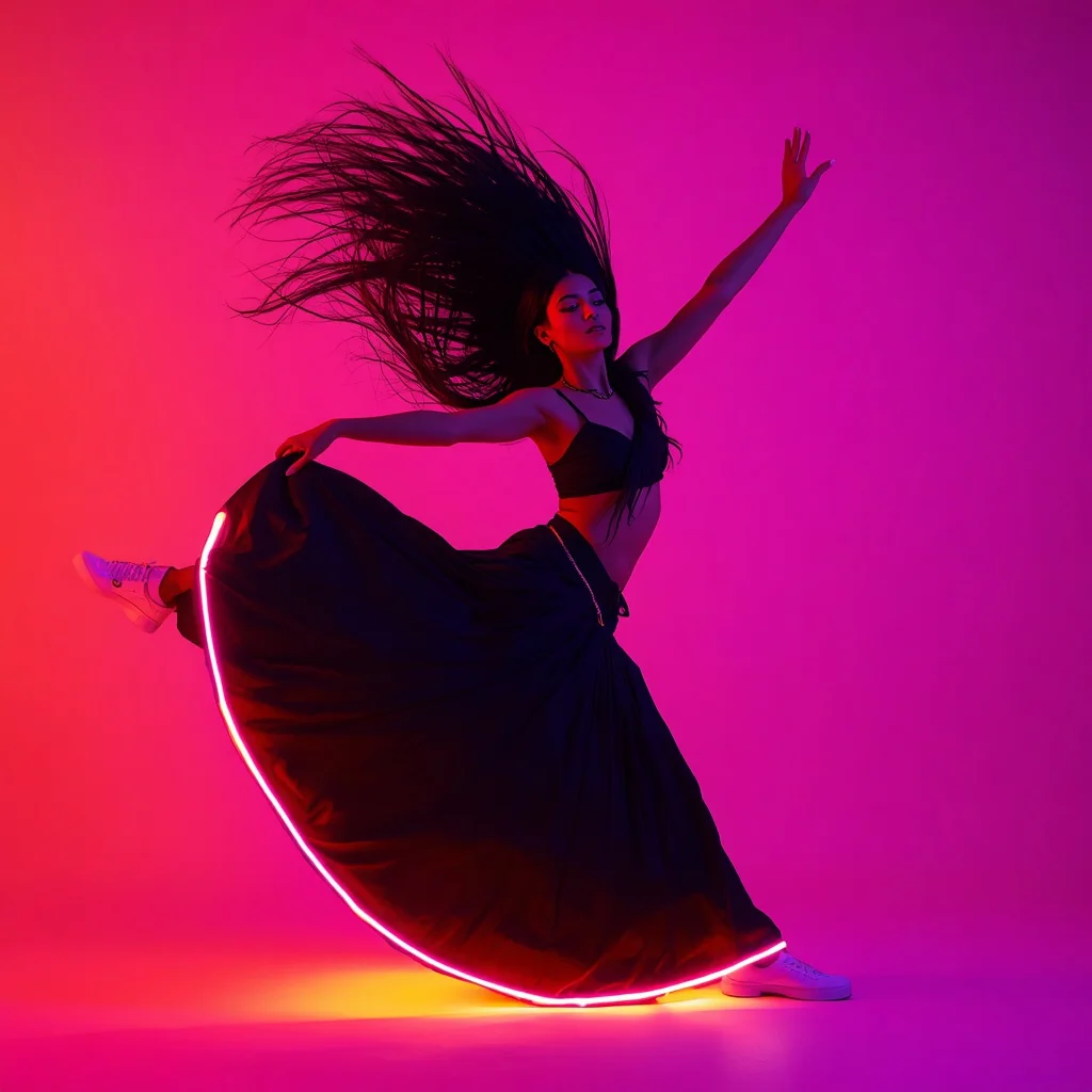 Full Body Heavy Neon Plasma Tube Edged Saree Hair Flip | chat gpt prompt for image editing - New 10 Playful Young Girl Saree AI Prompts for Pet Therapy Sessions AI Prompt