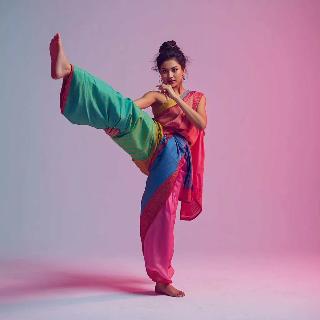 Full Body Hyper-Complex Thermochromic Saree High Kick | traditional saree prompt pdf - Top 10 Modern Teen Saree AI Prompts for Science Fair Presentations AI Prompt